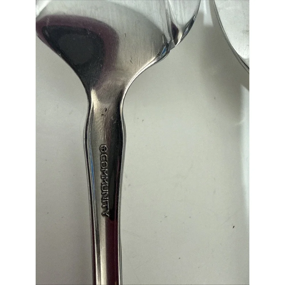 Oneida Community TENNYSON Stainless Heirloom Glossy Silverware 3 Pcs Retired LOT